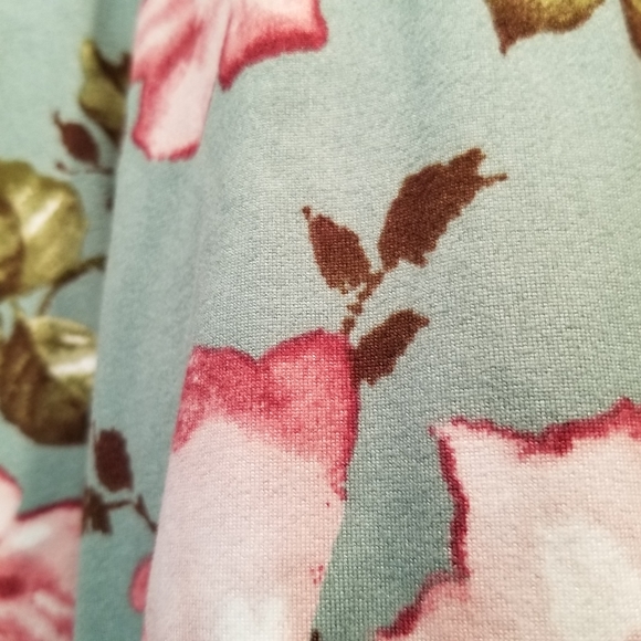 Faux Wrap Around Floral Print Dress - Picture 3 of 6